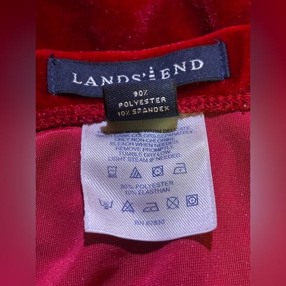 Land’s End - Red Velour Skirt - - Picture 3 of 6